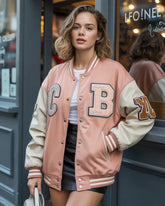 Peach District Women’s Varsity Jacket